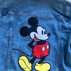 Disney Blue Jean Jacket with Mickey Mouse Design